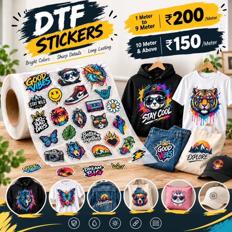 DTF Stickers Bold Colors Endless Creativity