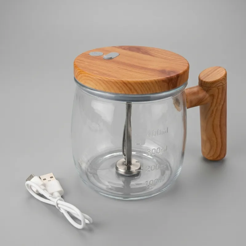 Glass Automatic Mixing Cup With Usb Cable EXACT REPLICA
