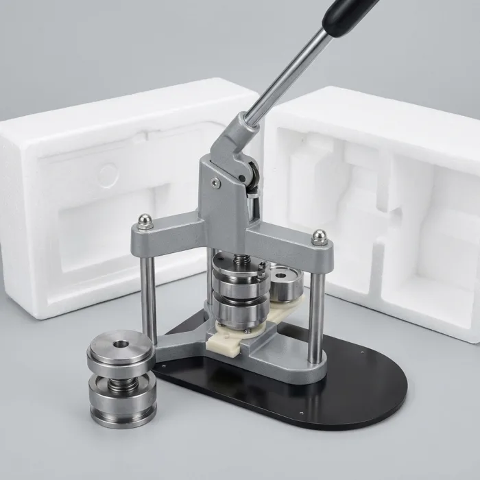 Grey Metal Badge Machine with 2 Mould 1 Grey Metal Badge Machine With 2 Mould DUAL COMPONENT FOCUS