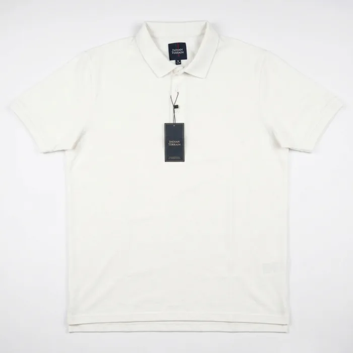 Indian Terrain Collar Tshirt TECHNICAL FLAT LAY
