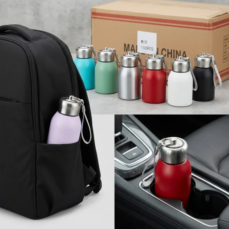 Mini Thermal Water Bottle 300ml SIZE & PORTABILITY CONTEXT