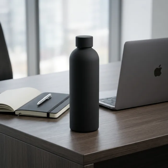Rubber Coated Bottle 500ml Black CORPORATE GIFTING CONTEXT