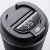 Ss Coffe Mug 400ml Temperature Display TEMPERATURE DISPLAY CLOSE-UP