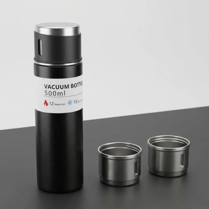 Vaccum Flask With 2 Cup Set 500ml EXACT REPLICA