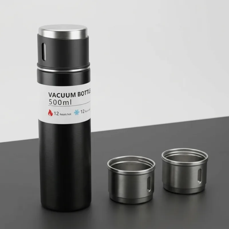 Vaccum Flask With 2 Cup Set 500ml EXACT REPLICA